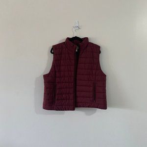 Loft Red Puffer Vest